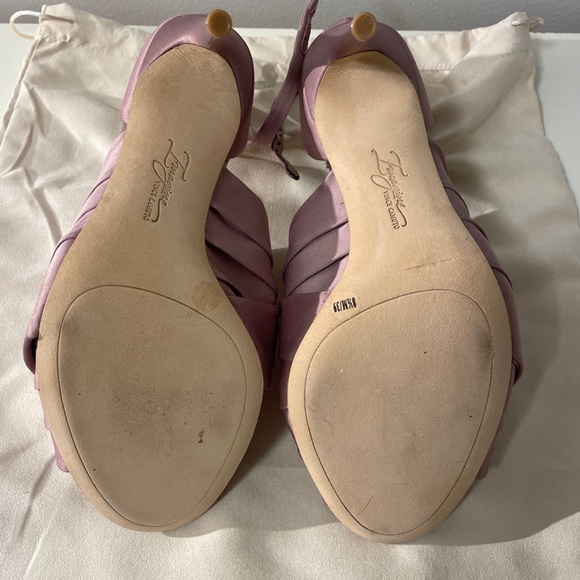 Vintage dusty rose peep-toe pumps - Picture 6 of 6